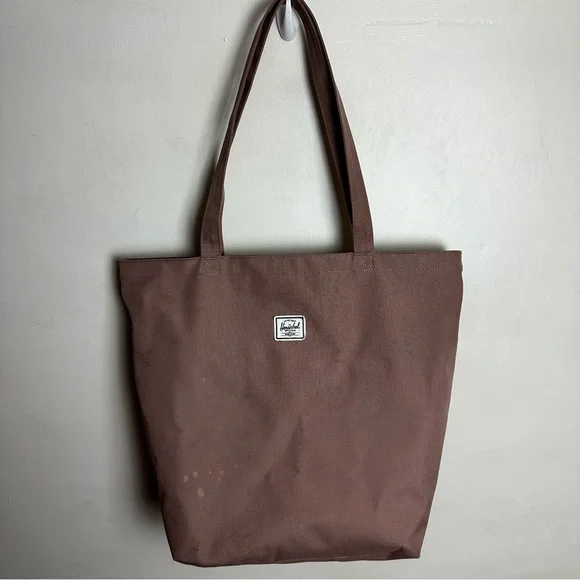 Herschel Supply Co Tote Bag Mica Ash Rose Zip Top Satchel Carry On Pockets - Picture 13 of 13